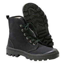 Jungle Boots Army Combat Ranger Canvas Lace Up High Military Rubber Toe Cap