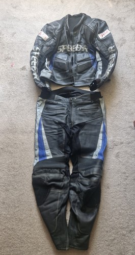 Two piece genuine leather - piece,