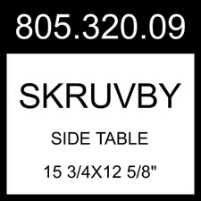 IKEA SKRUVBY Side Table White