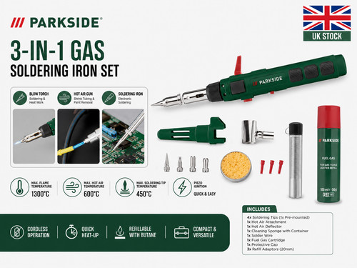 Parkside gas soldering - 3-in-1,
