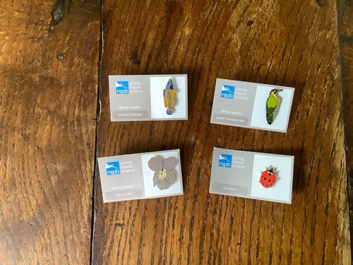 Rspb pin badges - 4,