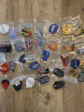 Darts Flights Bundle 30 Sets Job Lot Rare Tomahawk, Arrowhead, Slim, Pear, Kite