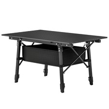 Folding Camping Table Portable Aluminum Roll-up Picnic BBQ Desk Outdoor Party