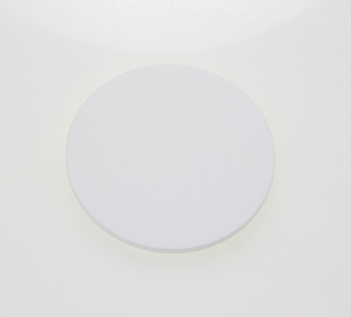 Matte white acrylic circles - white,
