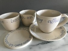 Whittard Cup Saucer Jug Sugar