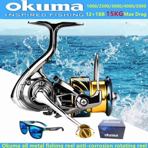 Okuma fishing reel 1bb - fishing, 12+1bb