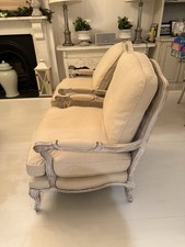 Pair French Shabby Shic Chairs