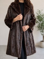 Vintage Real Mahogany Mink Fur