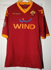 Men's Roma Home football 2009 Soccer Kappa Maglia Red Jersey - X Large 