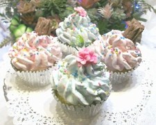 FAKE CAKE ARTIFICIAL FANCY CHOCOLATE FLAKE CUPCAKES,SHOP DECOR,TV PROP  26
