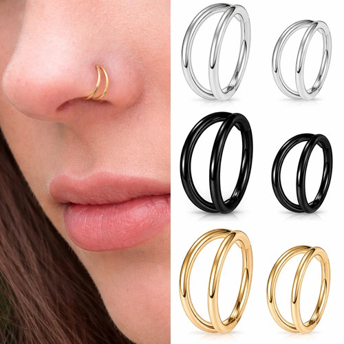 18g surgical steel - 18g, double