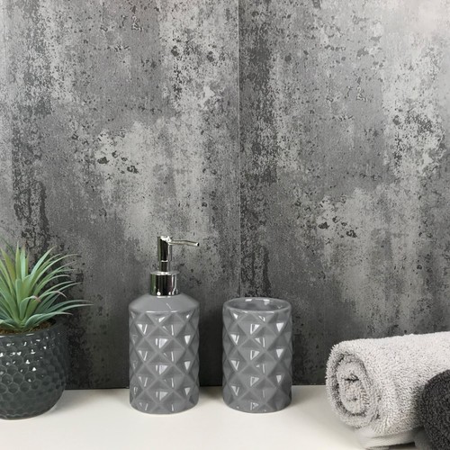 Lava grey pvc bathroom - grey,