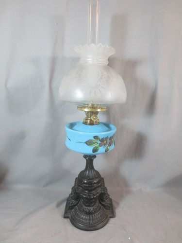 Antique oil lamp - lamp,