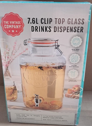 Drinks dispenser glass 6l - dispenser,