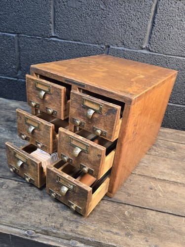 Antique vintage desktop oak - vintage,