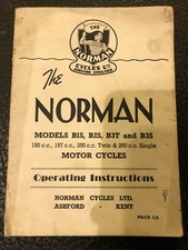 NORMAN B1S B2S B3T B3S 150 197 250 TWIN 250 SINGLE Owners Riders HANDBOOK Manual