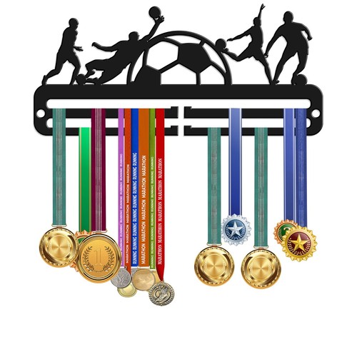 Football medal holder display - football,