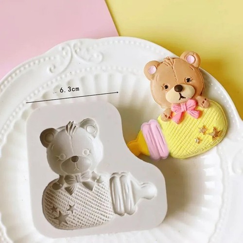 Milk bottle baby bear silicone - bottle,