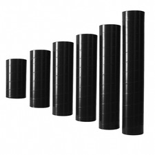 Black straight silicone - black,