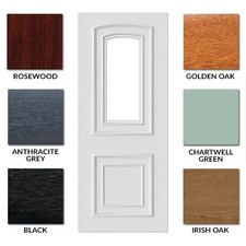 Bicton 1  PVC Door Panel Insert - uPVC Panel (7 Colours to choose from)