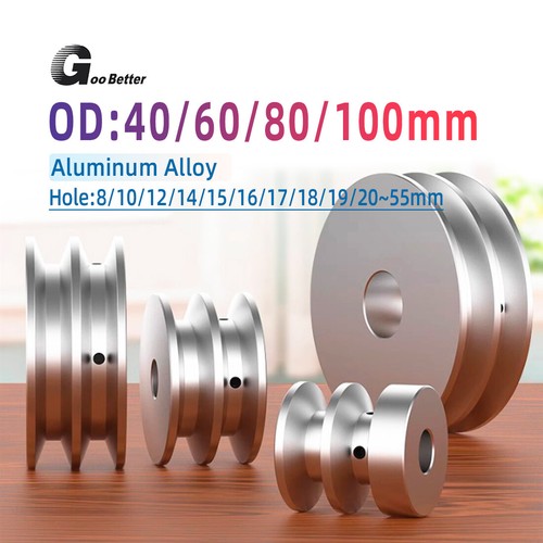 Aluminium pulley double - aluminium,