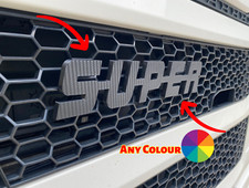 Scania Carbon Effect Super Grille grill Badge Logo Emblem V8