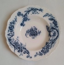 Antique Blue & White Cauldon Bowl 'Chantrey' Design Transferware Circa 1850s 