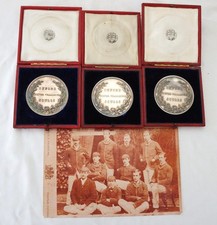 3 Silver Rowing Trophy Medals