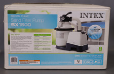 Intex10 inch Krystal Clear Sand Filter Pool Pump  1500 Gph Motor 1200 GPH