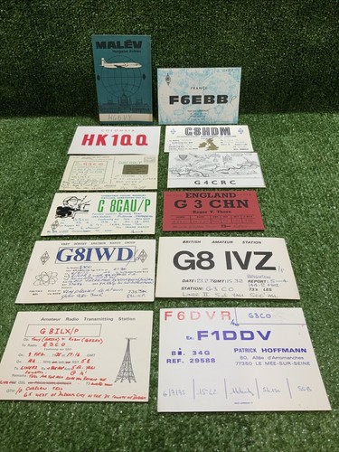 Amateur qsl cards radio - x,