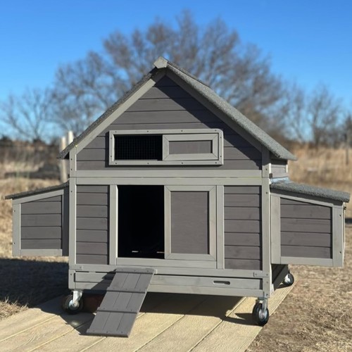 Large chicken coop wheels - large, on