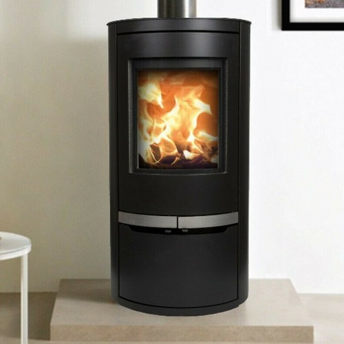 Oval wood burning stove 5kw - wood,