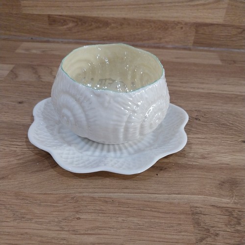 Belleek weave saucer - weave,