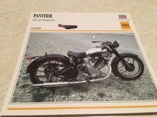 Panther 600 CC Motorcycle Model 100 1951 Atlas Collection Motorbike UK