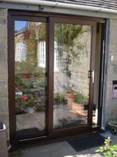 uPVC Patio Doors Woodgrain