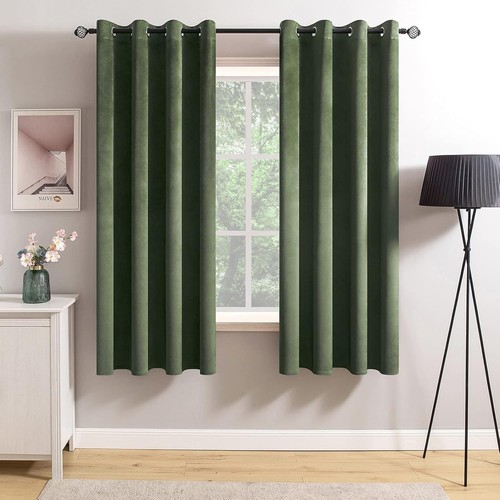 Miulee olive green velvet - olive,