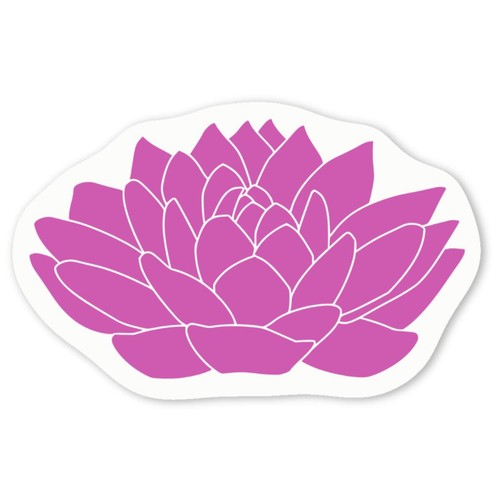 Lotus flower white vinyl - flower',