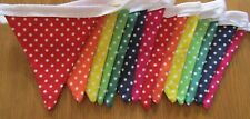 Rainbow Spot Fabric Bunting
