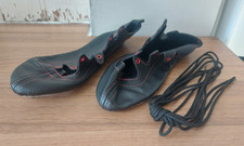 BNWOB GLENSHEE RED THISTLE SHOES SCOTTISH HIGHLAND DANCE GHILLIE PUMPS, SIZE 4.5