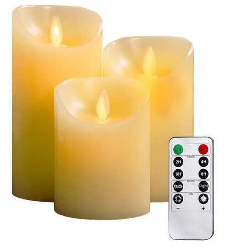 Led flameless candles - candles, 4”