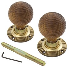 ROSEWOOD BEEHIVE DOOR KNOB