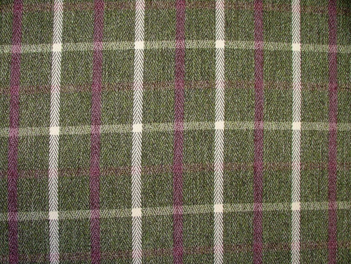 Forest green herringbone - herringbone, wool