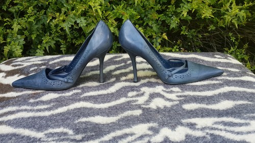 Faith steel blue - steel, leather