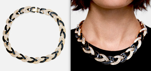 Zara short necklace beaded - zara,