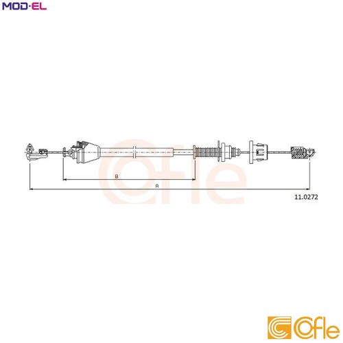 Accelerator cable 0272 for - accelerator,