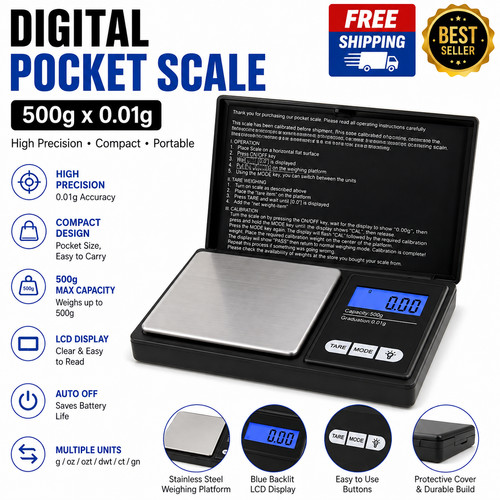 01g 500g digital weighing - digital,