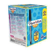 PaperMate InkJoy 100 Ballpoint Pen Medium Black (Pack of 100) S0977410