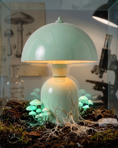 Mint green mushroom table - mint,