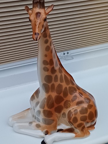 Vintage porcelain giraffe seat - porcelain,