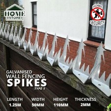 [Free Shipping] Galvanized Anti-Climb Wall Fencing Spikes Type1 (5pcs) - 1.25M